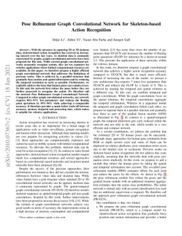 Pose Refinement Graph Convolutional Network for Skeleton-based Action
  Recognition