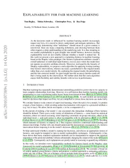 Explainability for fair machine learning