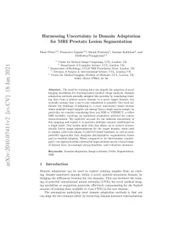 Harnessing Uncertainty in Domain Adaptation for MRI Prostate Lesion
  Segmentation