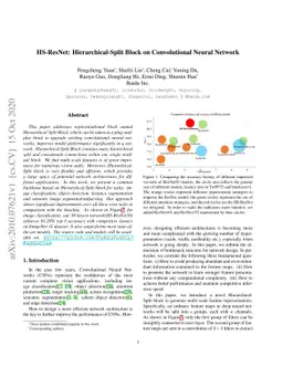 HS-ResNet: Hierarchical-Split Block on Convolutional Neural Network