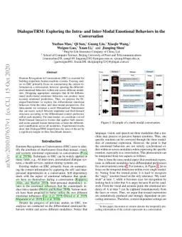 DialogueTRM: Exploring the Intra- and Inter-Modal Emotional Behaviors in
  the Conversation