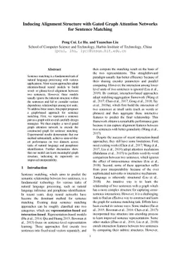 Inducing Alignment Structure with Gated Graph Attention Networks for
  Sentence Matching