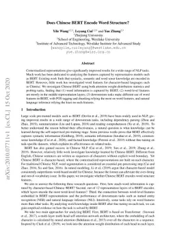 Does Chinese BERT Encode Word Structure?