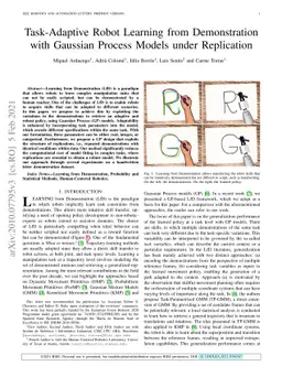 Task-Adaptive Robot Learning from Demonstration with Gaussian Process
  Models under Replication