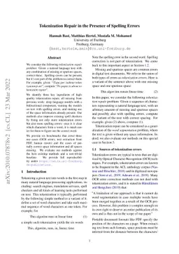 Tokenization Repair in the Presence of Spelling Errors