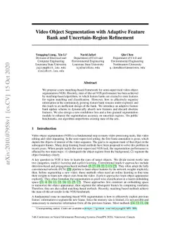 Video Object Segmentation with Adaptive Feature Bank and
  Uncertain-Region Refinement