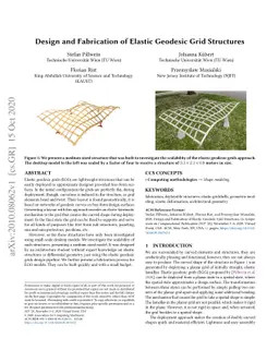 Design and Fabrication of Elastic Geodesic Grid Structures