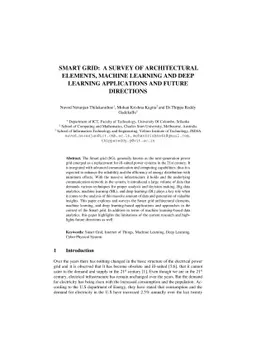 Smart Grid: A Survey of Architectural Elements, Machine Learning and
  Deep Learning Applications and Future Directions