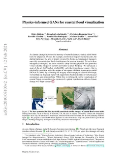 Physics-informed GANs for Coastal Flood Visualization