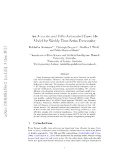 An Accurate and Fully-Automated Ensemble Model for Weekly Time Series
  Forecasting