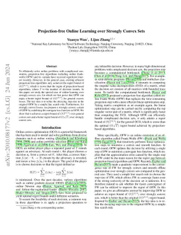 Projection-free Online Learning over Strongly Convex Sets