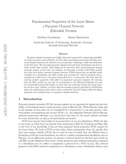 Fundamental Properties of the Layer Below a Payment Channel Network
  (Extended Version)