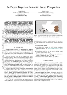 In Depth Bayesian Semantic Scene Completion