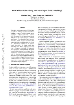 Multi-Adversarial Learning for Cross-Lingual Word Embeddings