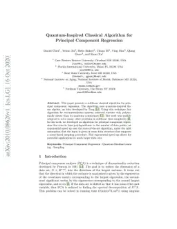 Quantum-Inspired Classical Algorithm for Principal Component Regression