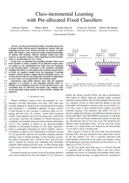 Class-incremental Learning with Pre-allocated Fixed Classifiers
