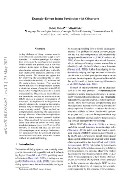 Example-Driven Intent Prediction with Observers