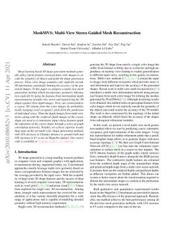 MeshMVS: Multi-View Stereo Guided Mesh Reconstruction