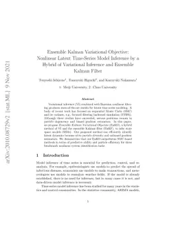 Ensemble Kalman Variational Objectives: Nonlinear Latent Trajectory
  Inference with A Hybrid of Variational Inference and Ensemble Kalman Filter