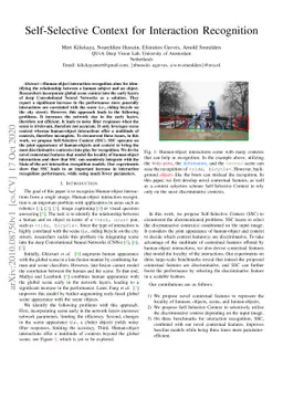 Self-Selective Context for Interaction Recognition