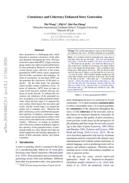 Consistency and Coherency Enhanced Story Generation
