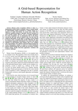 A Grid-based Representation for Human Action Recognition