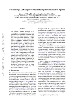 SciSummPip: An Unsupervised Scientific Paper Summarization Pipeline