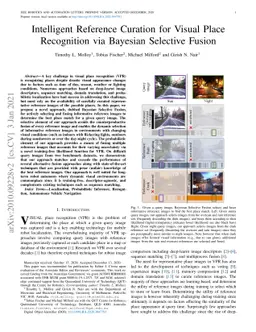 Intelligent Reference Curation for Visual Place Recognition via Bayesian
  Selective Fusion