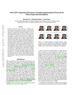 SMA-STN: Segmented Movement-Attending Spatiotemporal Network
  forMicro-Expression Recognition