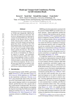 Heads-up! Unsupervised Constituency Parsing via Self-Attention Heads