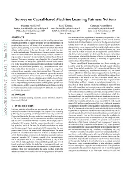 Survey on Causal-based Machine Learning Fairness Notions