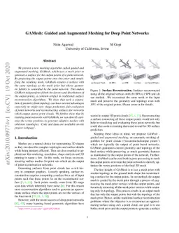 GAMesh: Guided and Augmented Meshing for Deep Point Networks