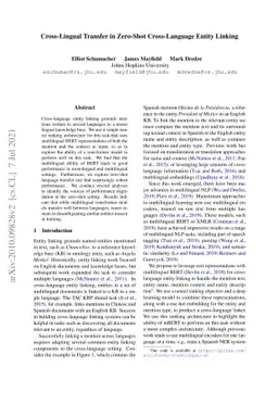 Cross-Lingual Transfer in Zero-Shot Cross-Language Entity Linking