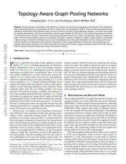 Topology-Aware Graph Pooling Networks