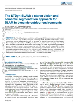 The STDyn-SLAM: A stereo vision and semantic segmentation approach for
  SLAM in dynamic outdoor environments