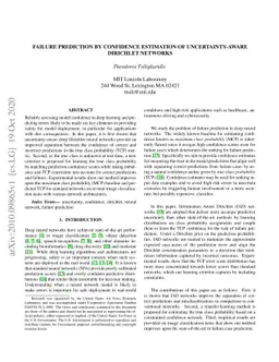 Failure Prediction by Confidence Estimation of Uncertainty-Aware
  Dirichlet Networks