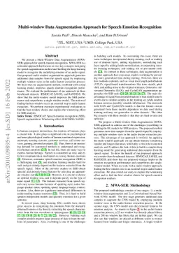 Multi-Window Data Augmentation Approach for Speech Emotion Recognition