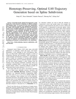 Robust & Asymptotically Locally Optimal UAV-Trajectory Generation Based
  on Spline Subdivision