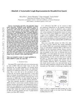 SlimSell: A Vectorizable Graph Representation for Breadth-First Search