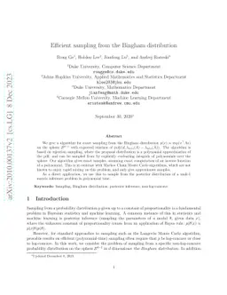 Efficient sampling from the Bingham distribution