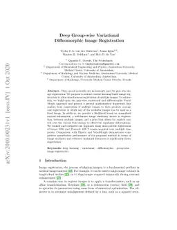 Deep Group-wise Variational Diffeomorphic Image Registration