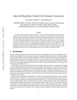 Open-Set Hypothesis Transfer with Semantic Consistency