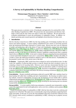 A Survey on Explainability in Machine Reading Comprehension