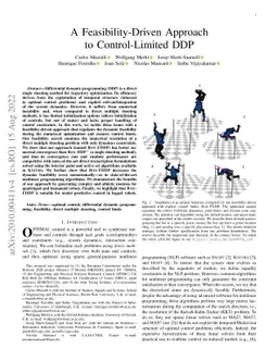 A Feasibility-Driven Approach to Control-Limited DDP