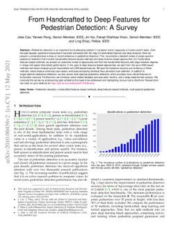 From Handcrafted to Deep Features for Pedestrian Detection: A Survey