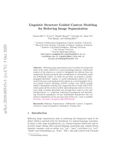 Linguistic Structure Guided Context Modeling for Referring Image
  Segmentation