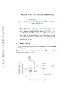 Tabular GANs for uneven distribution