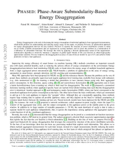 PHASED: Phase-Aware Submodularity-Based Energy Disaggregation