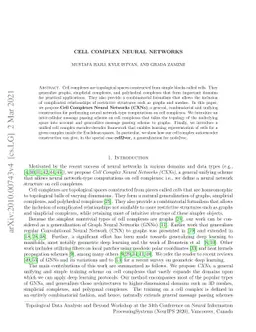 Cell Complex Neural Networks