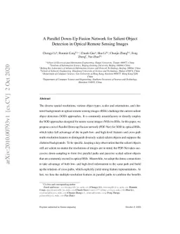 A Parallel Down-Up Fusion Network for Salient Object Detection in
  Optical Remote Sensing Images